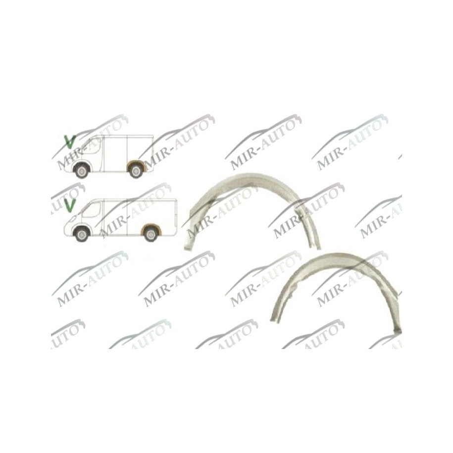 Wheel arch, inner, rear