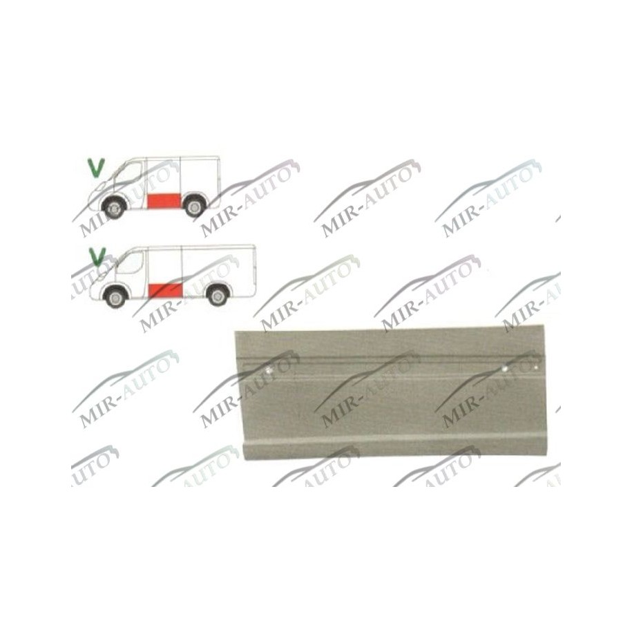 Door plate repair panel