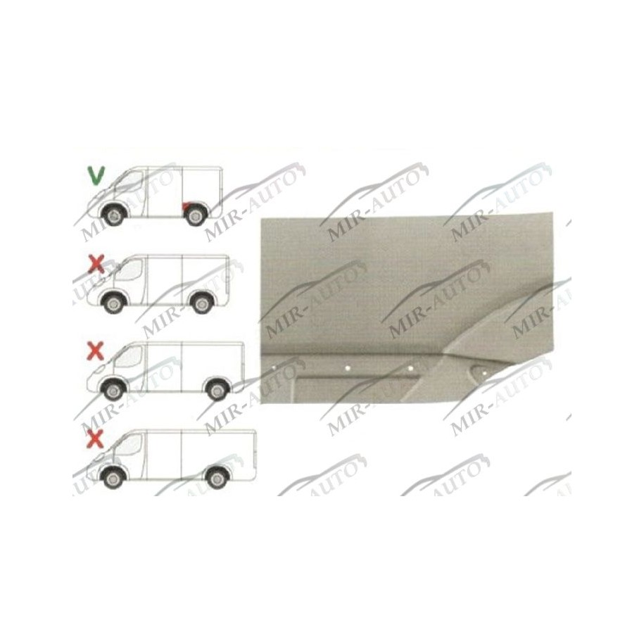 Galinio sparno rem. komplektas