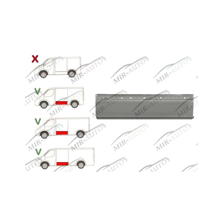 Repair Piece Of Side Panel