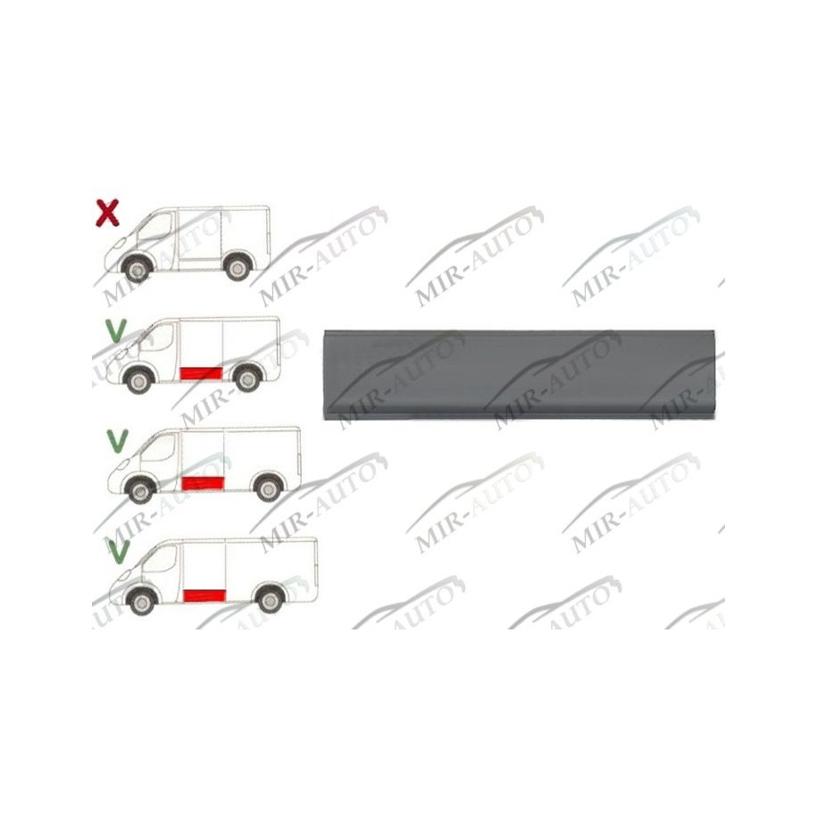 Repair piece of side panel