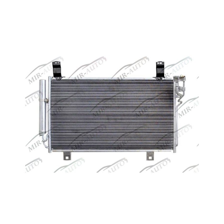 AC condenser with integrated receiver drier