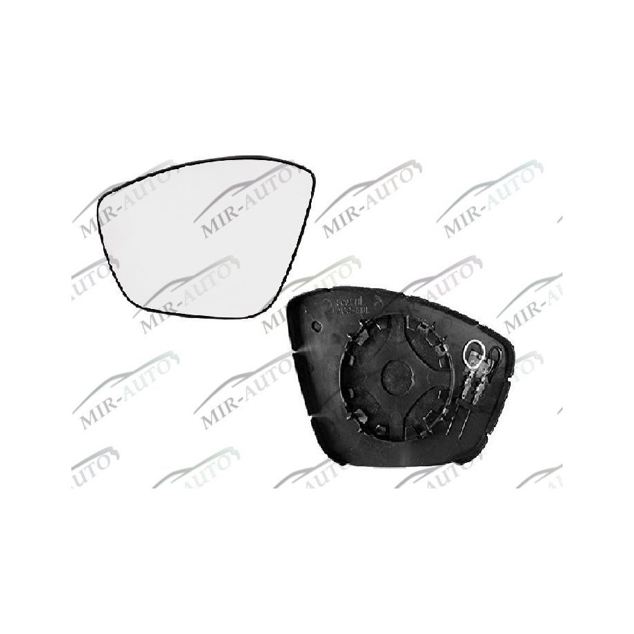 Door mirror glass base