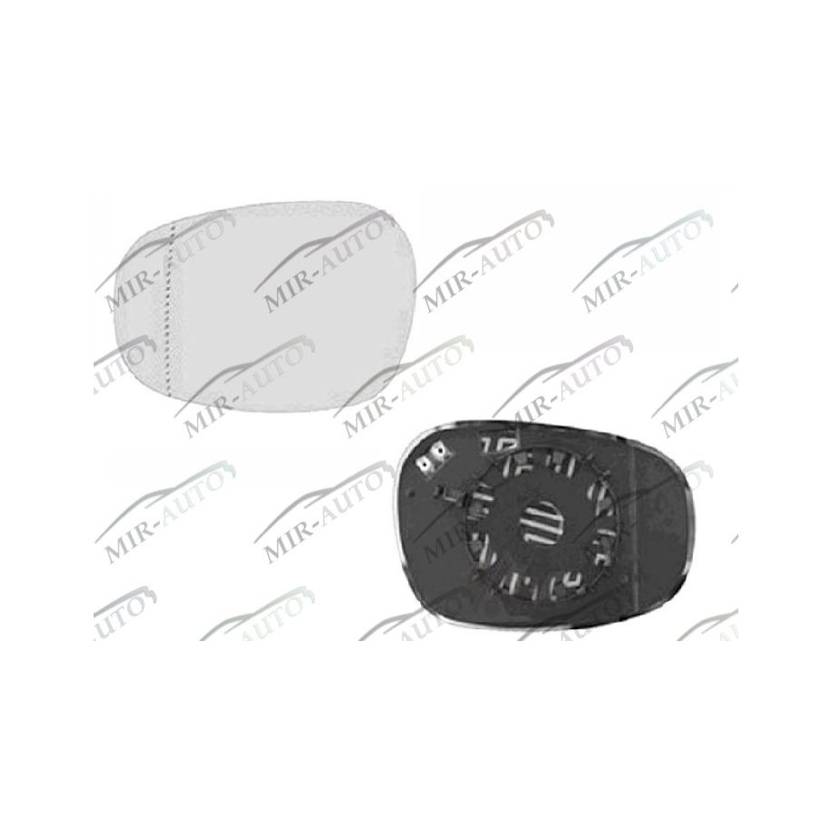 Door mirror glass base