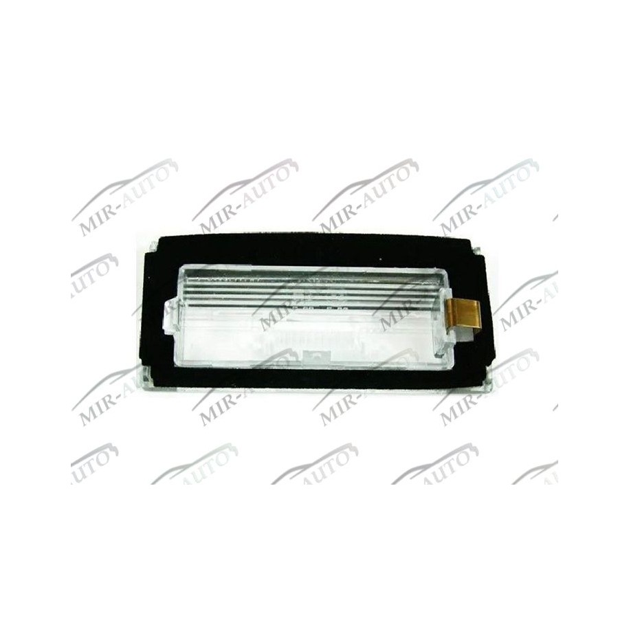 Licence plate light lens