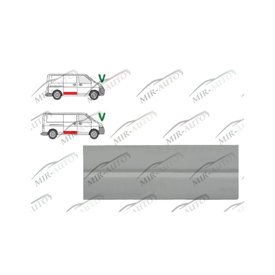 Door plate repair panel