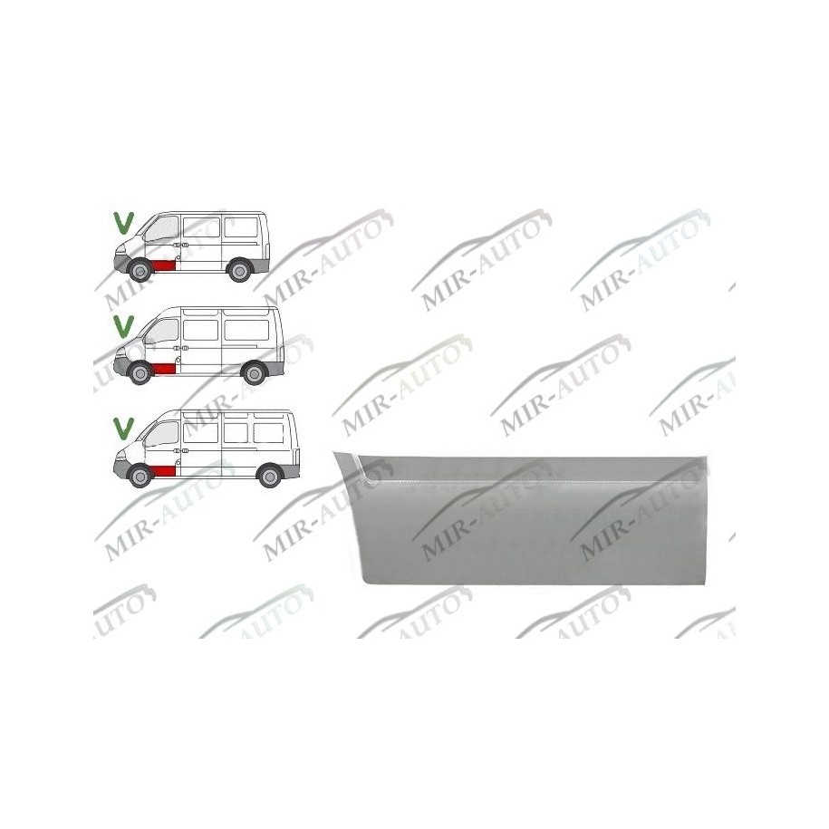 Door plate repair panel