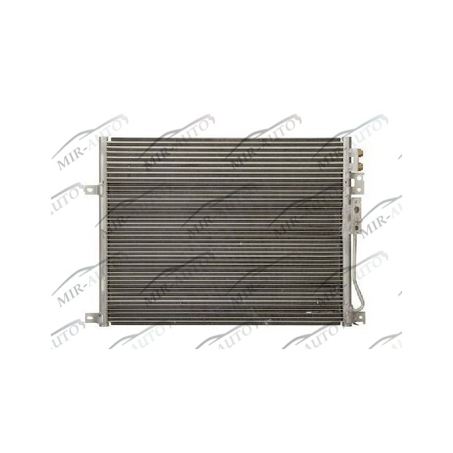 AC condenser with integral oil cooler