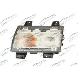 Front indicator with parking lamp