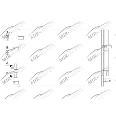 AC condenser with integrated receiver drier