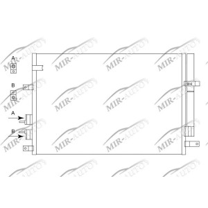 AC condenser with integrated receiver drier