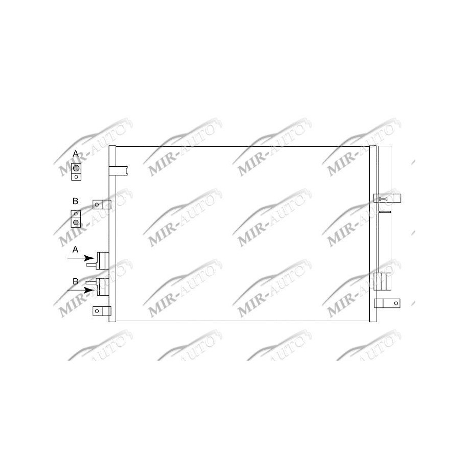 AC condenser with integrated receiver drier