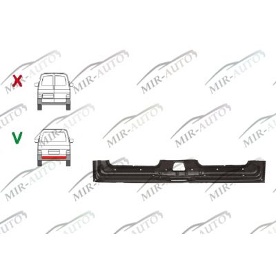 Tailgate plate repair panel