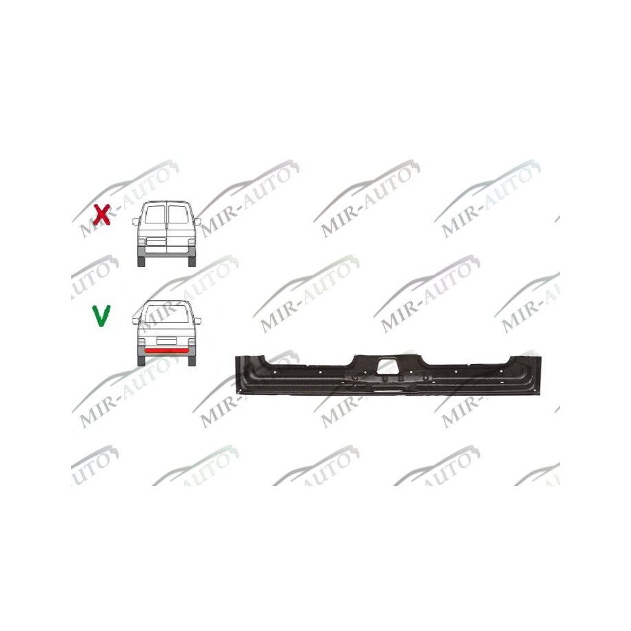 Tailgate plate repair panel
