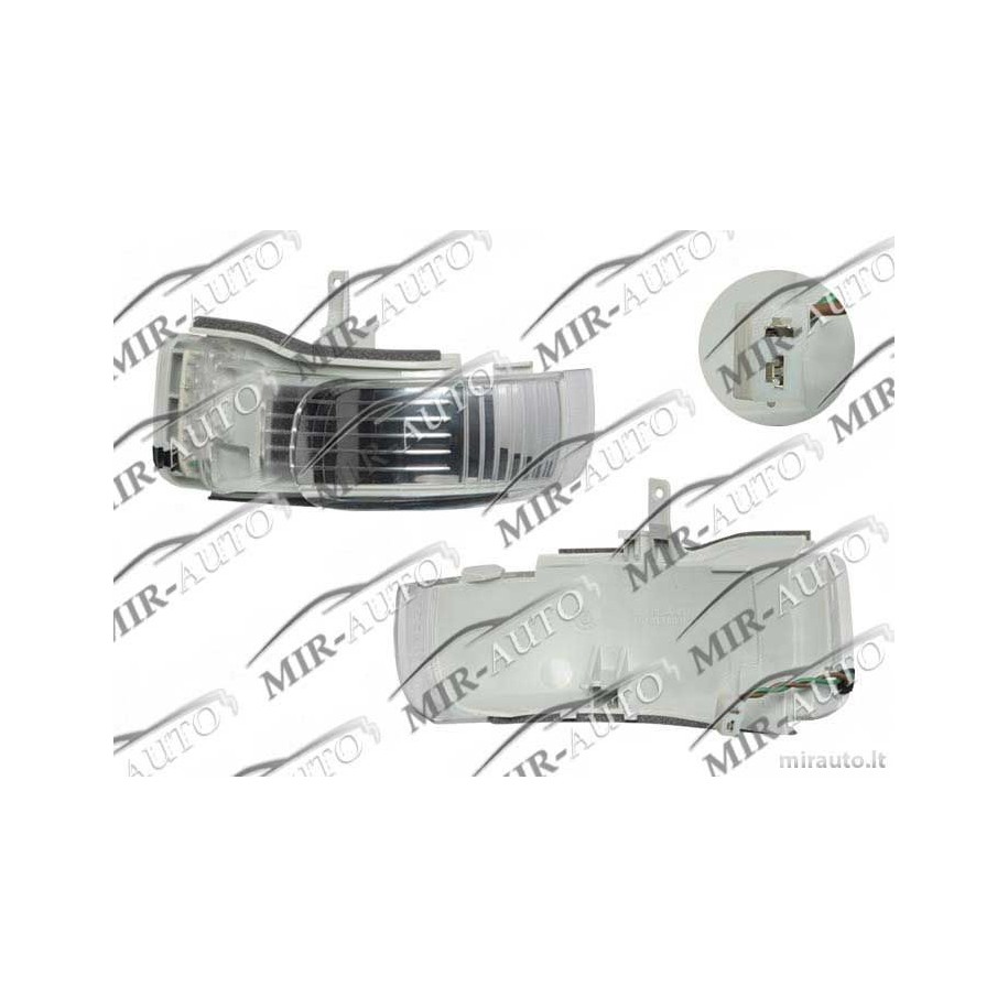 Posūkio žibintas veidrodyje