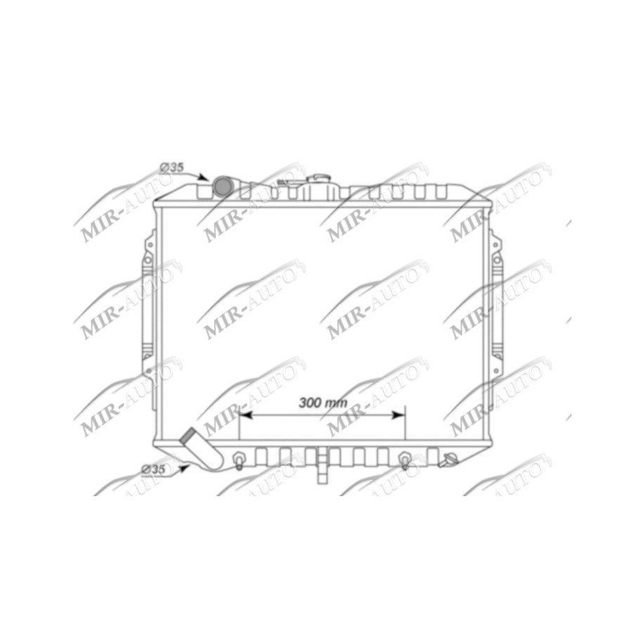 Variklio aušinimo radiatorius
