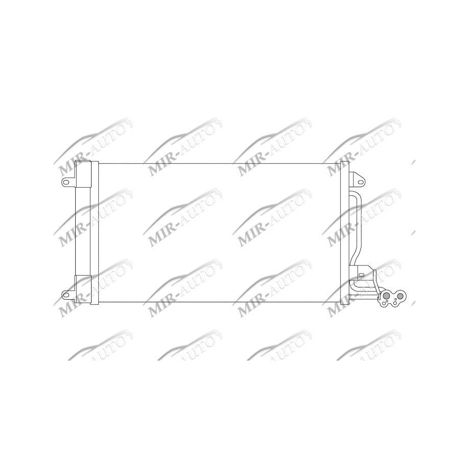 AC condenser with integrated receiver drier