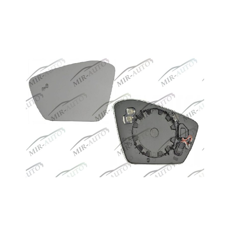 Door mirror glass base