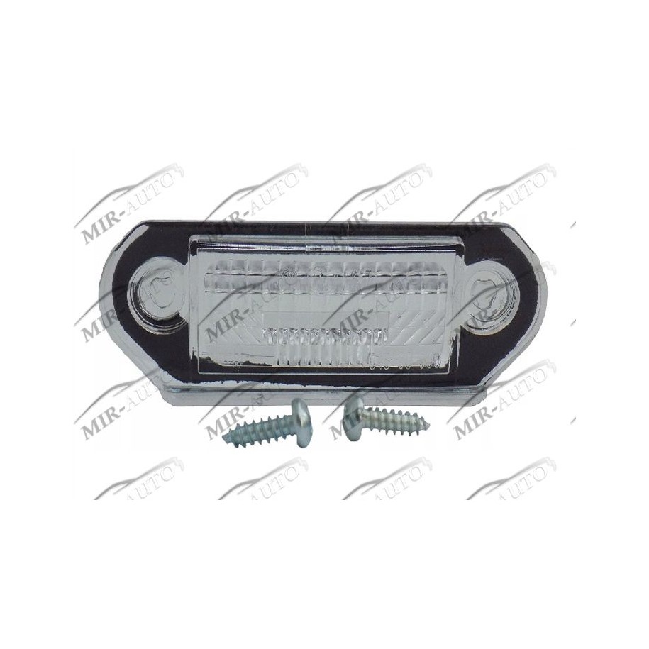 Licence plate light lens