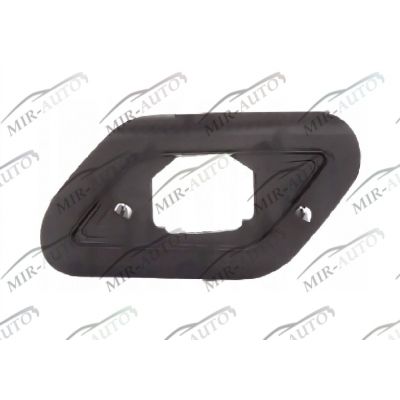 Headlamp washer cover mounting