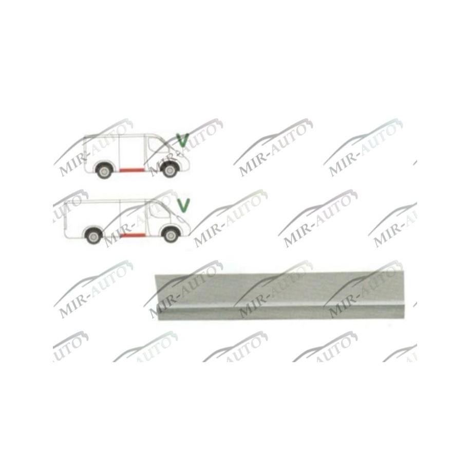 Door plate repair panel