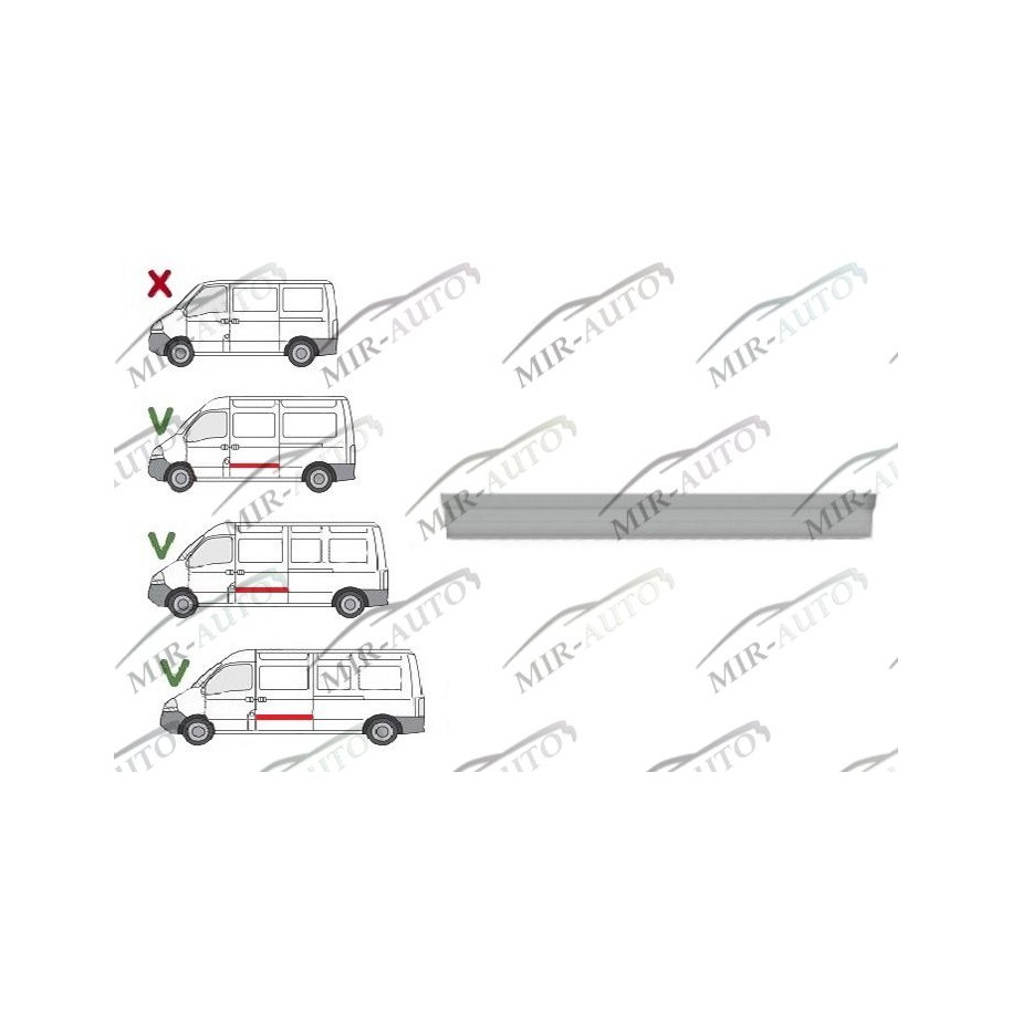 Repair piece of side panel