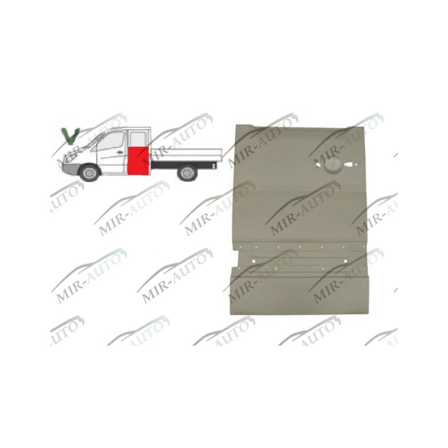 Door plate repair panel