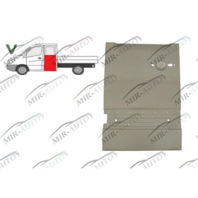 Door plate repair panel