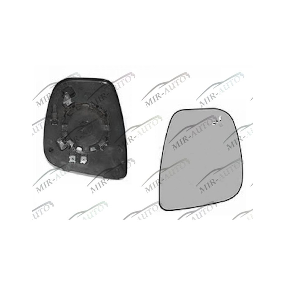 Door mirror glass base