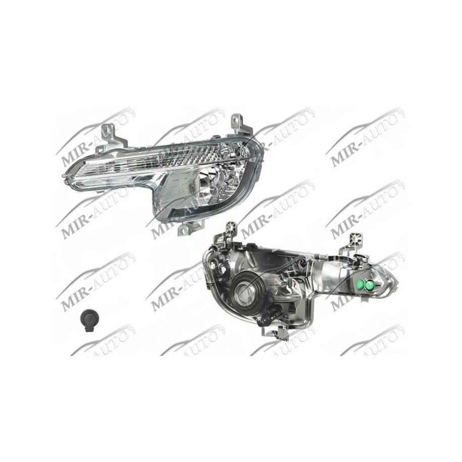 Front fog lamp with daytime running light