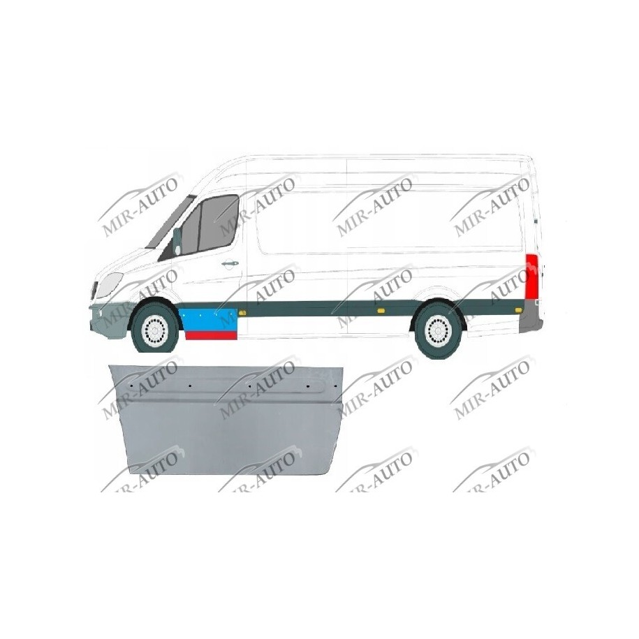 Door plate repair panel
